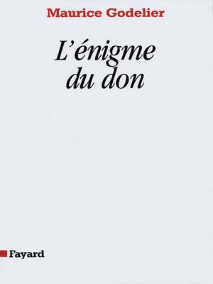 cover image of L'Enigme du don